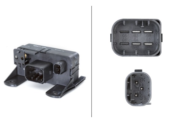 HELLA 4RV 008 188-571 Relais, Glühanlage - 12V - Anschlussanzahl: 8 - Zylinderanzahl: 4
