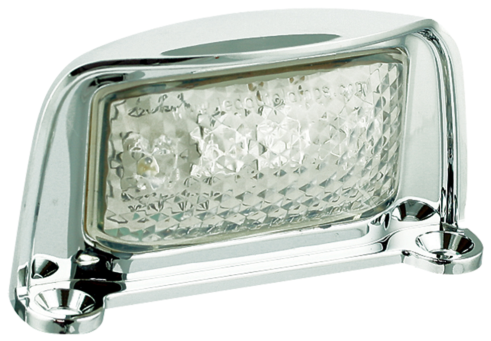 LED Kennzeichenleuchte, Serie 35, Chromgehäuse