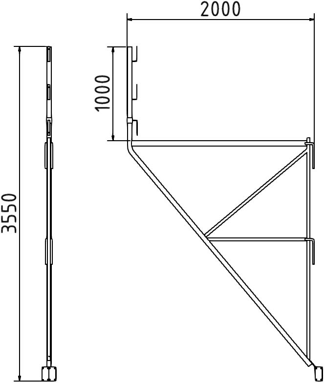 Schake 11291 Eck-/Konsolgerüst Eckkonsolgerüst