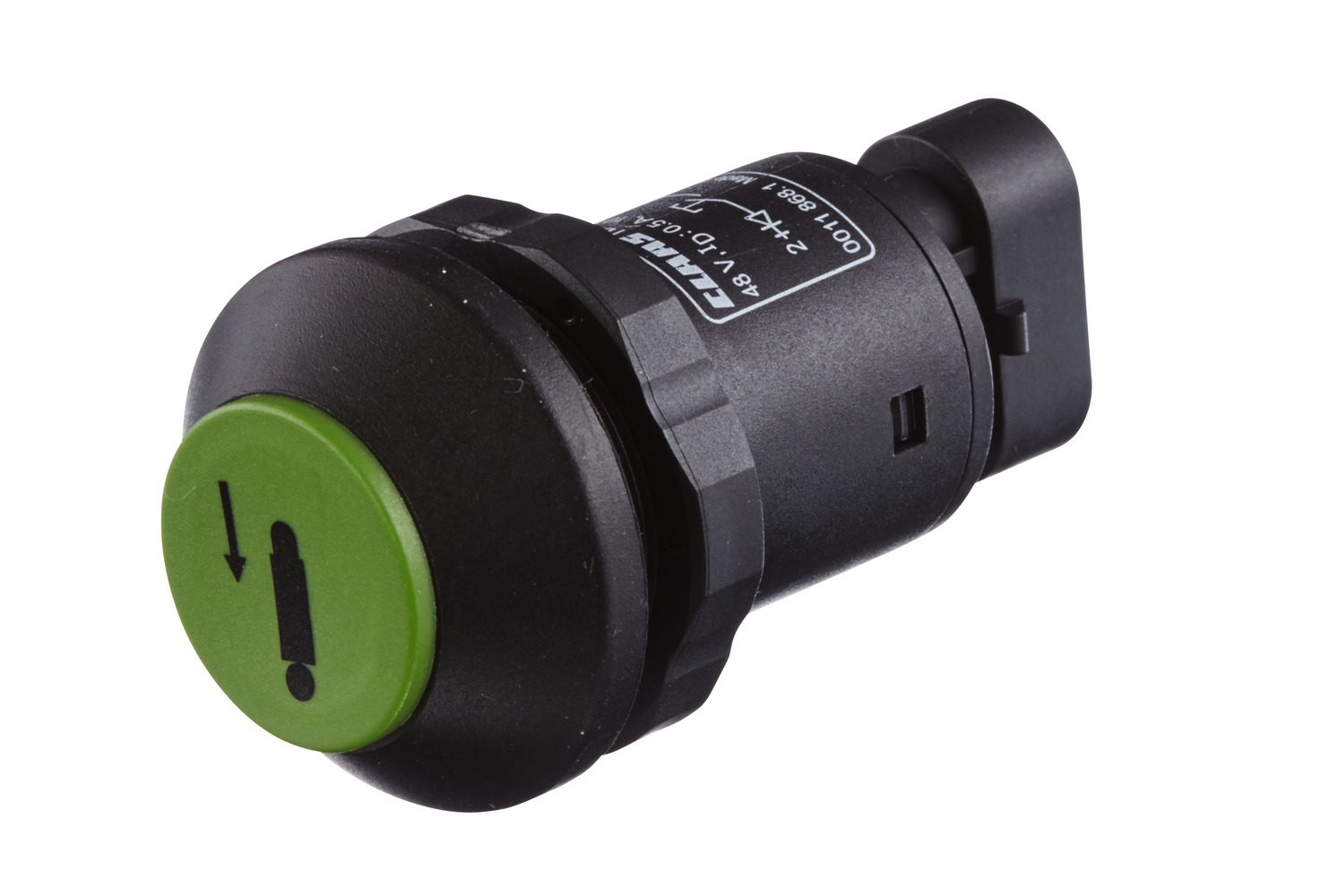 HELLA 6EF 004 406-131 Schalter, Einfahren (Hydraulikzylinder) - 48V - tastend - Bohrung-Ø: 30mm