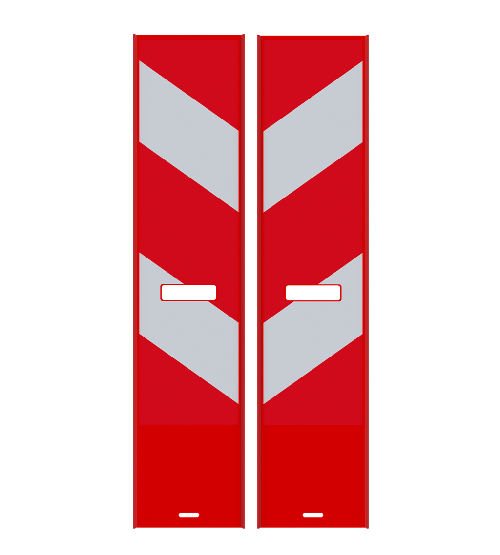 303dd930-d9db-44f7-821e-5ab2578d80aa Schake 36050 Flachbake  Folie Typ RA1/A doppelseitig rechts- / linksweisend rot / weiß