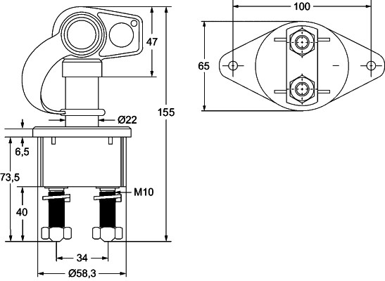 HELLA 6EK 002 843-187 Hauptschalter, Batterie