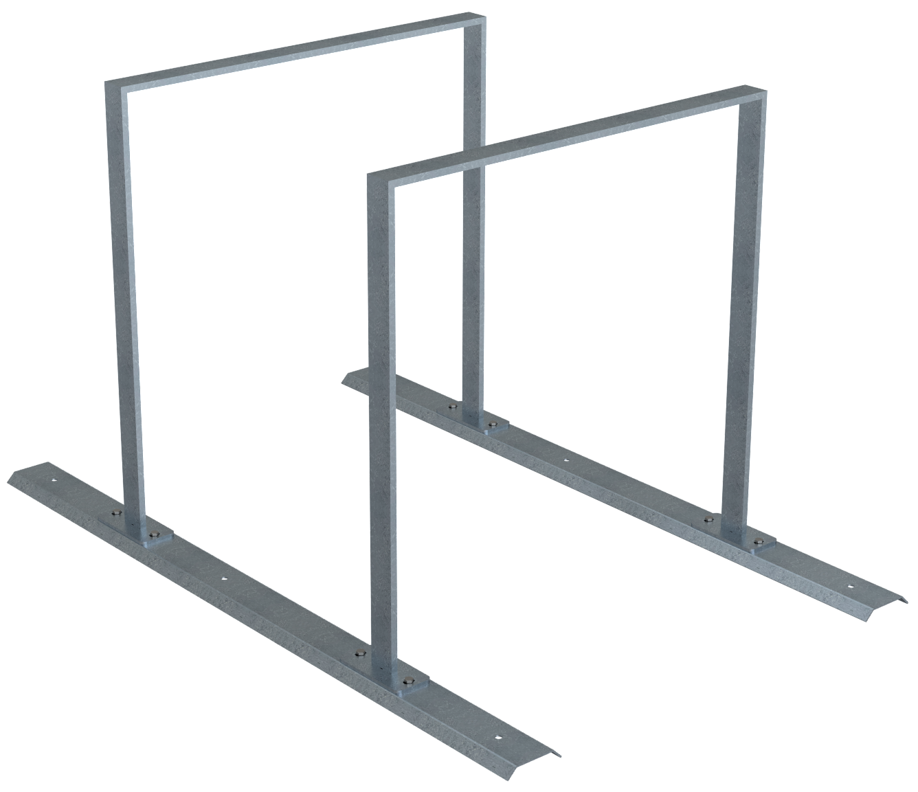 Schake | Fahrradanlehnbügel  Reihenanlage Stahlrohr 50 x 12 mm | Sch-425_20