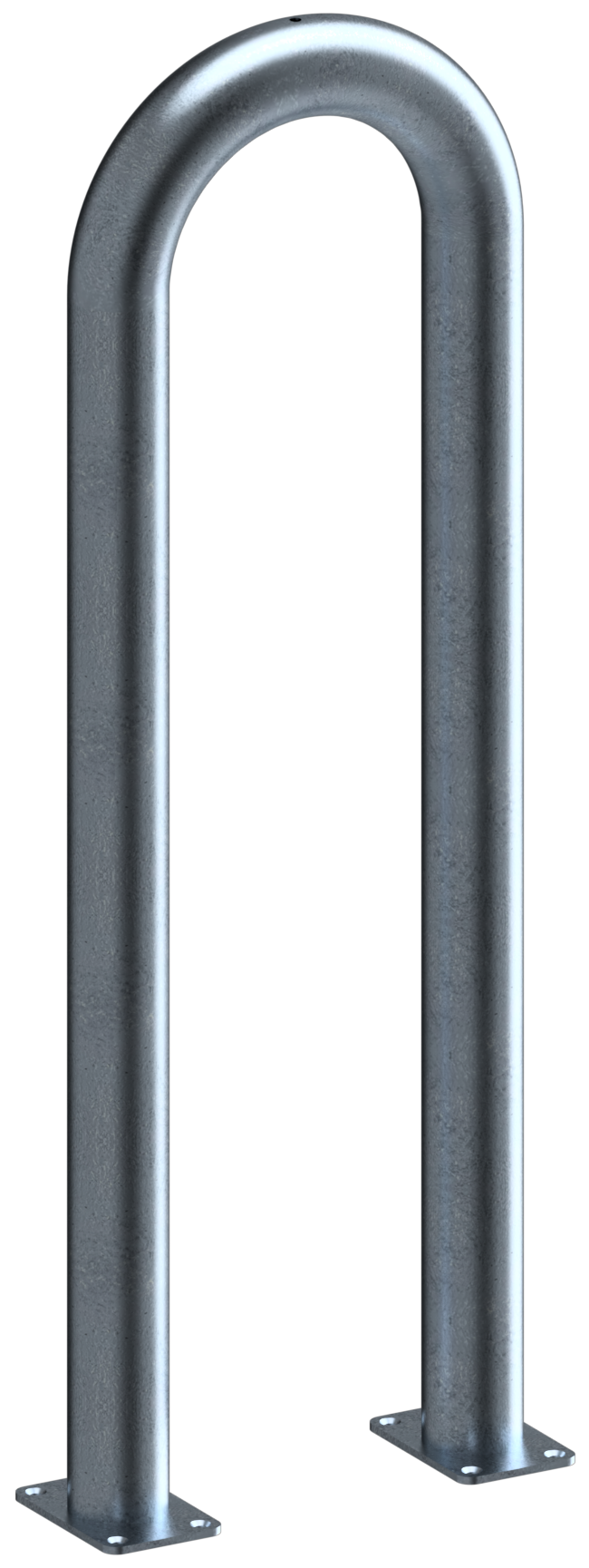 Schake 477_07P Universalbügel aus Stahlrohr Ø 76 x 2,6 mm für Dübelbefestigung Gesamtbreite: 400 mm Gesamthöhe: 1150 mm feuerverzinkt