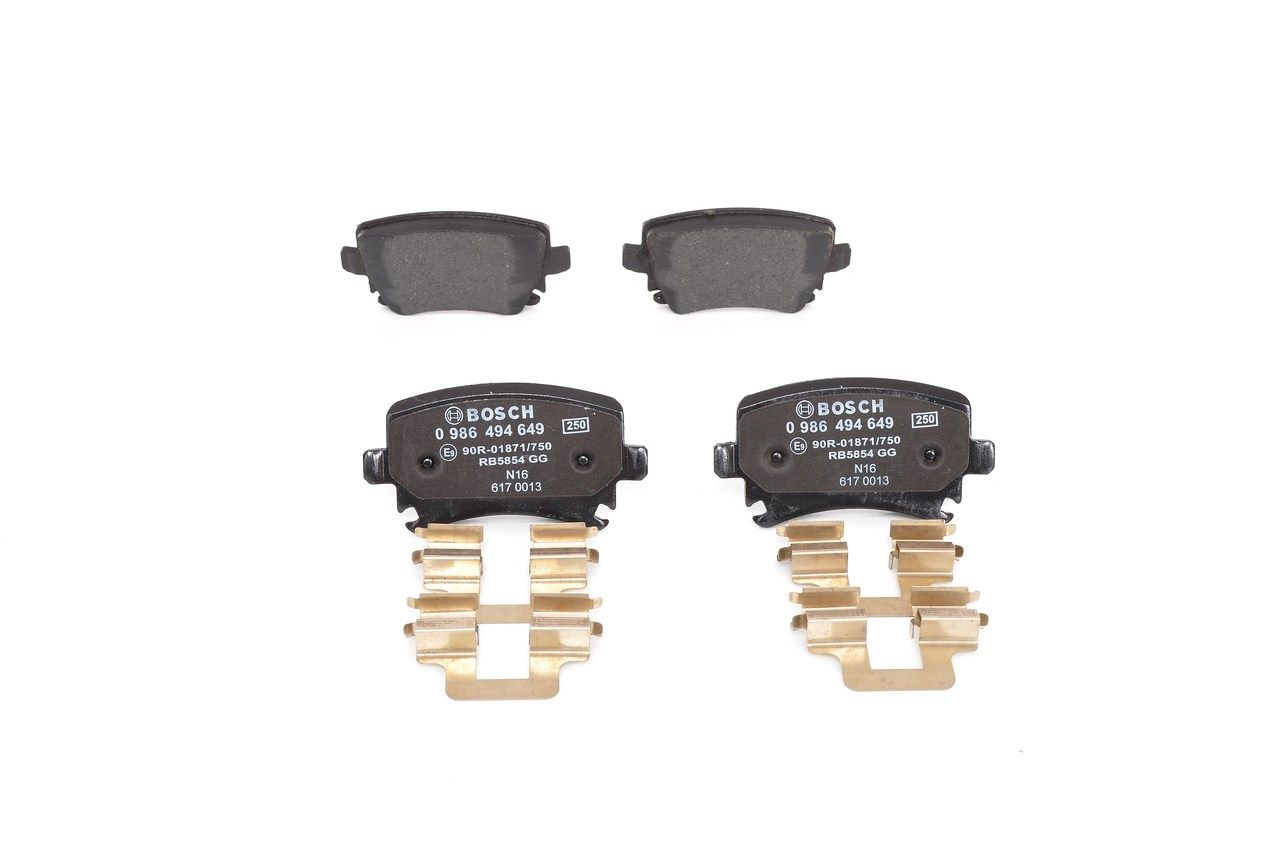 Bosch 0986494649 Bremsbelagsatz, Scheibenbremse