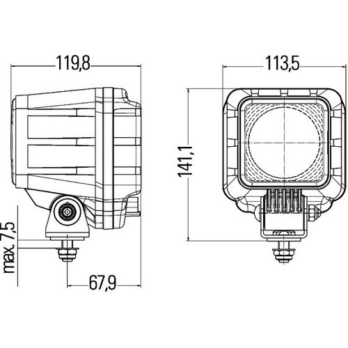 Hella 1GA996196-011 Xenon Arbeitsscheinwerfer