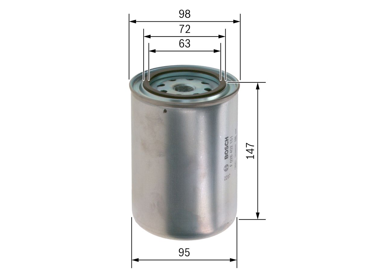 Bosch F026402151 Kraftstofffilter