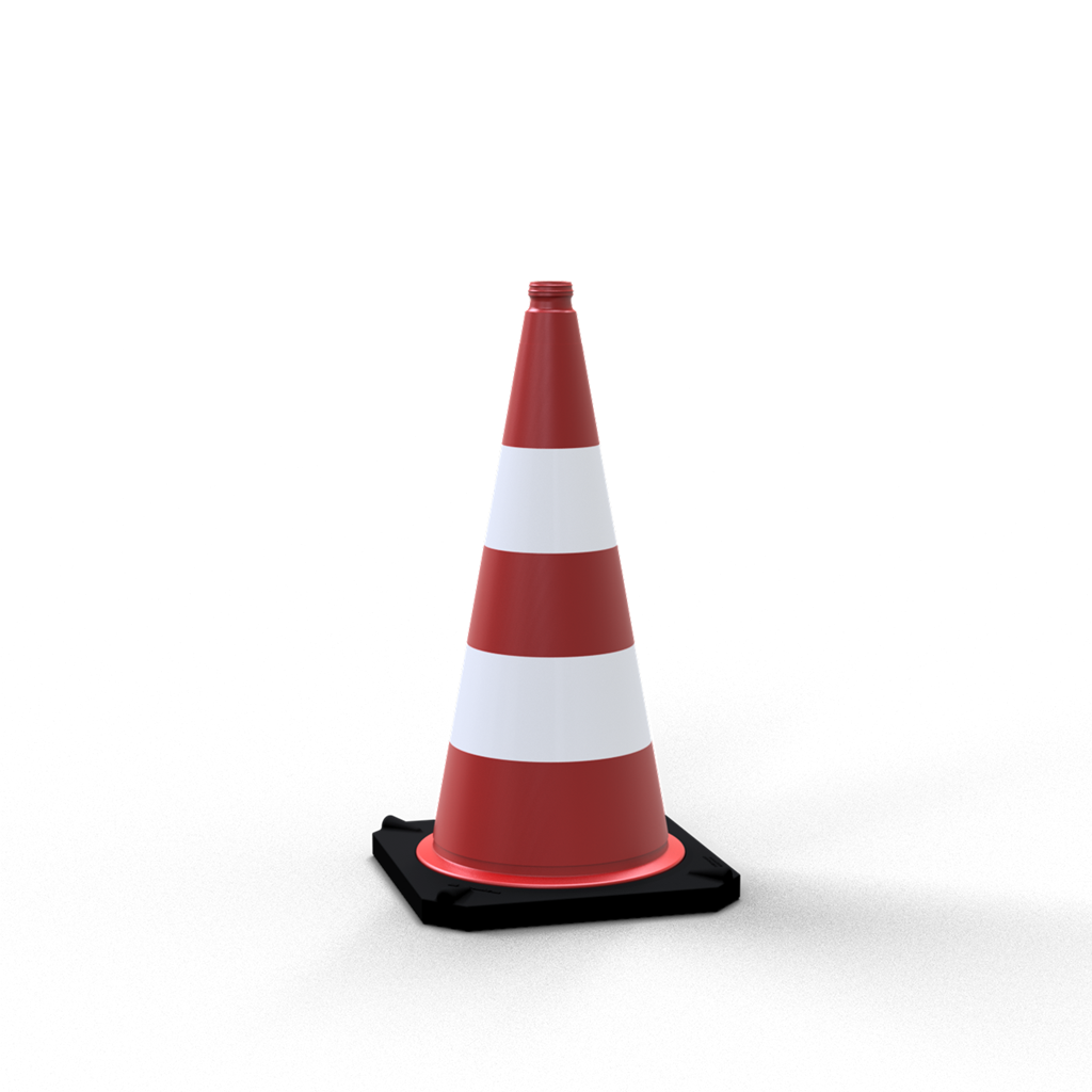 Schake 3L730TL Leitkegel zweiteilig  nach TL        Folie Typ 1 Höhe: 750 mm rot/weiß