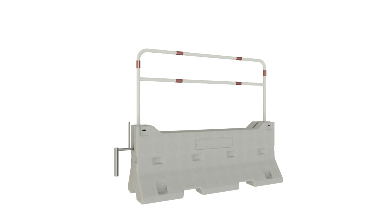 Schake 3F200-SET3-6 Betonleitwand SET 3   Rohrbügel mit Querholm verzinkt