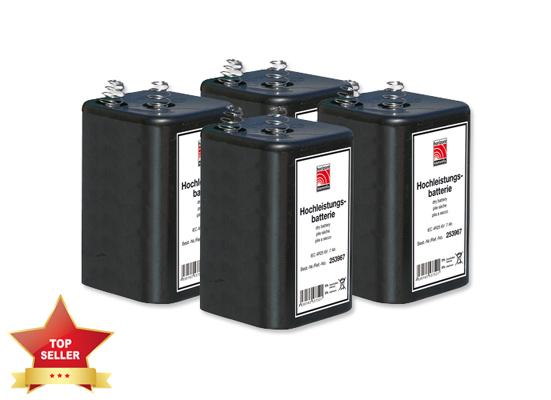 Hochleistungsblockbatterien IEC 4R25 6V/7Ah - 24 Stück