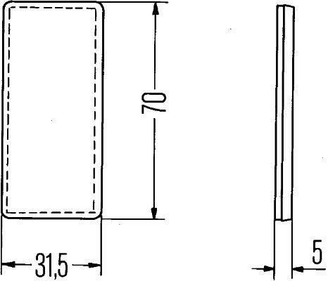 HELLA 8RA 004 412-001 Rückstrahler