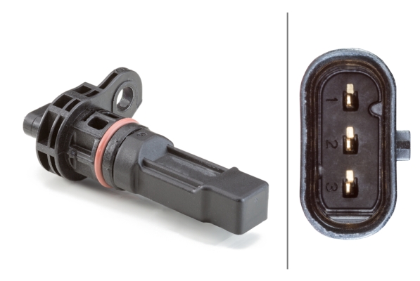 HELLA 6PU 013 122-241 Sensor, Drehzahl - 3-polig - geschraubt - mit Dichtungen