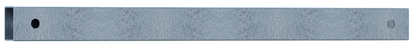 Schake Schutzgeländer  Stahlrohr 70 x70 mm | Querholm aus Stahlrohr | Rohrlänge: 800 mm | feuerverzi