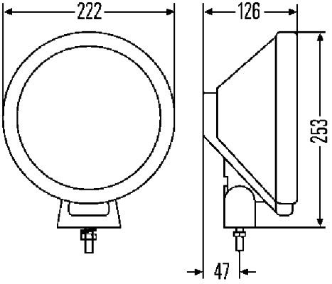 HELLA 1F8 006 800-051 Fernscheinwerfer