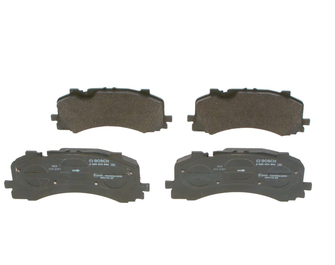 Bosch 0986424850 Bremsbelagsatz, Scheibenbremse