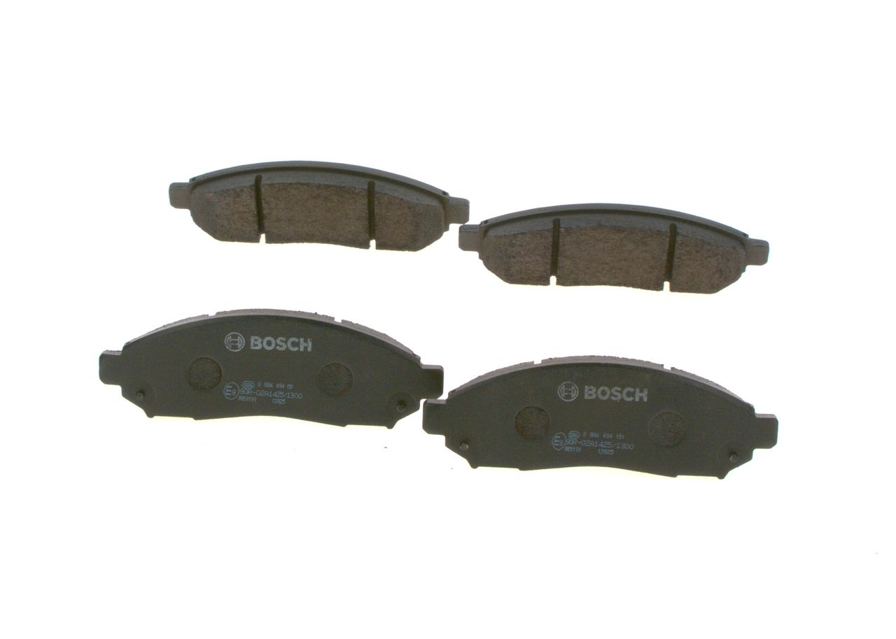 Bosch 0986494151 Bremsbelagsatz, Scheibenbremse