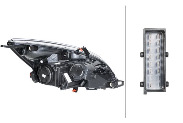 HELLA 1ES 354 830-031 Halogen-Hauptscheinwerfer - links - für u.a. Opel Meriva B Mpv (S10)