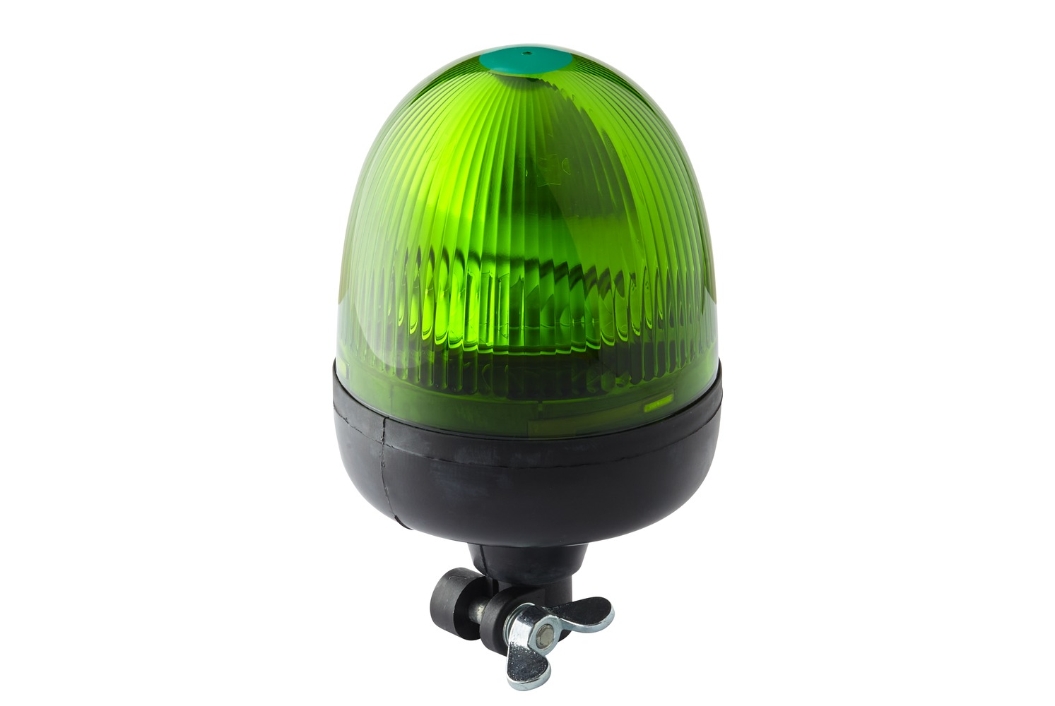 HELLA 2RL 009 506-021 Halogen-Rundumkennleuchte - Rota Compact - 12V - grün - Rohrstutzen, flexibel