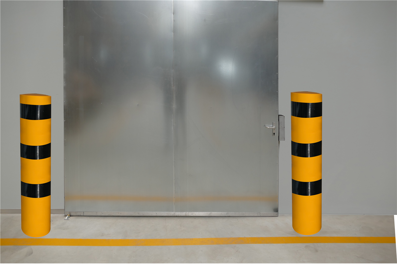 Absperrpoller  Stahlrohr Ø 273 x 5 mm gelb / schwarz