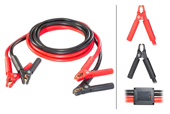 K2142 HELLA 8KS 236 694-001 Starthilfekabel - 12/24V - 750A - Kabel: 5m - mit Überspannungsschutz
