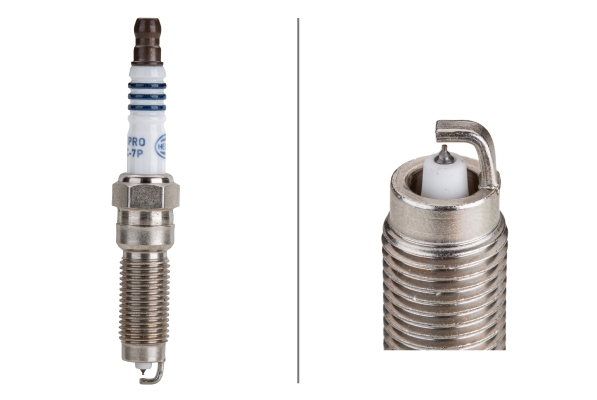 8EH_188_706-811 HELLA 8EH 188 706-811 Zündkerze - Iridium Pro IAN10RC-7P - SW: 14mm - Gewindelänge: 25mm - Außengewi