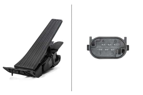 HELLA 6PV 010 946-231 Sensor, Fahrpedalstellung - für Linkslenker - für Automatikgetriebe