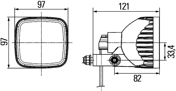 HELLA 1GA 996 179-001 Arbeitsscheinwerfer