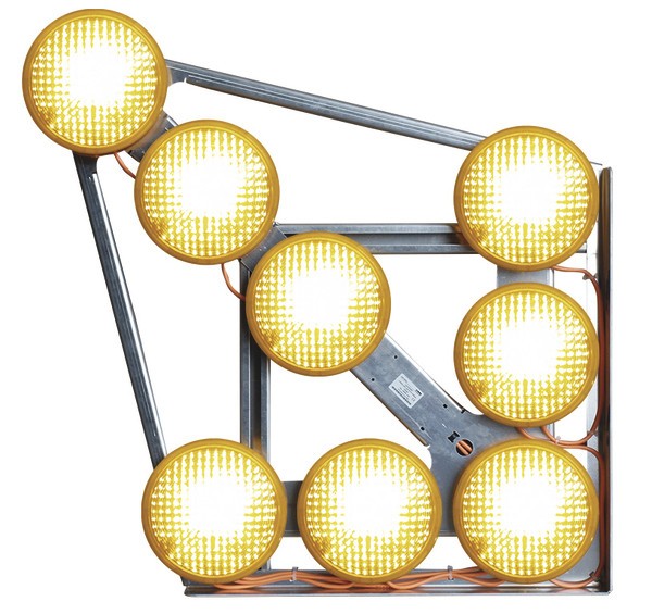 Kleiner LED-Blinkpfeil LP/8S NiBus - 12/24 V