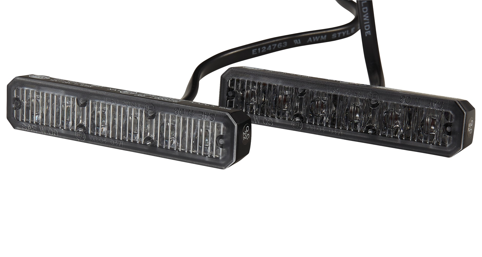 HELLA 2XD 012 160-861 LED-Blitz-Kennleuchte - BST - 12/24V - gelb - Anbau/geschraubt - glasklar - ge