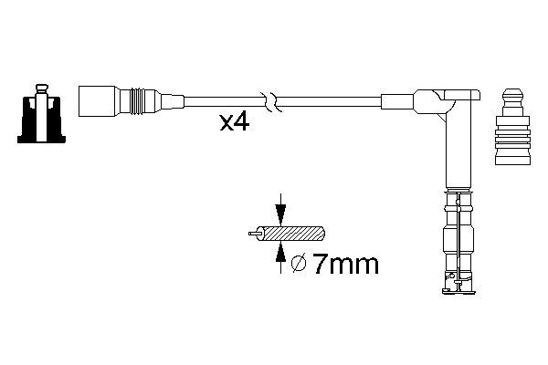 Bosch 0986356351 Zündleitungssatz