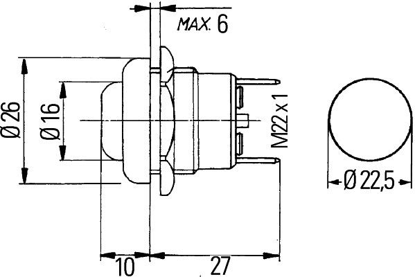 HELLA 6JF 001 571-131 Zünd-/Startschalter