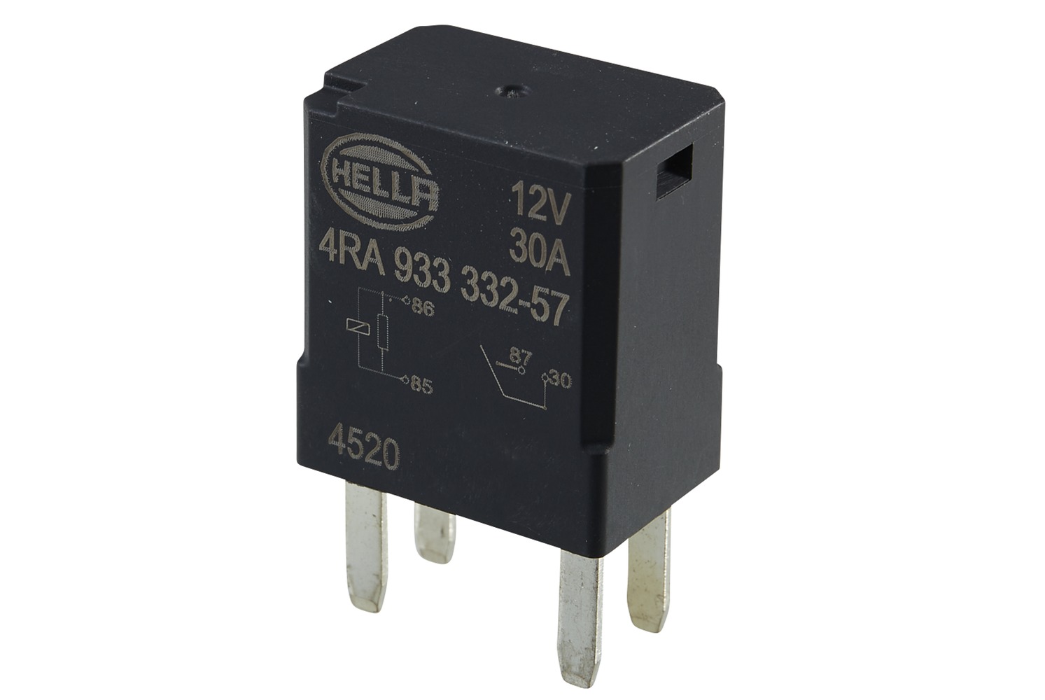 HELLA 4RA 933 332-571 Relais, Arbeitsstrom - 12V - 4-polig - Schließer - Menge: 1