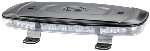 HELLA 2RL 014 565-011 LED-Warnleuchte - Mini Lightbar - 12/24V - glasklar - gelb - Kabel: 500mm - An
