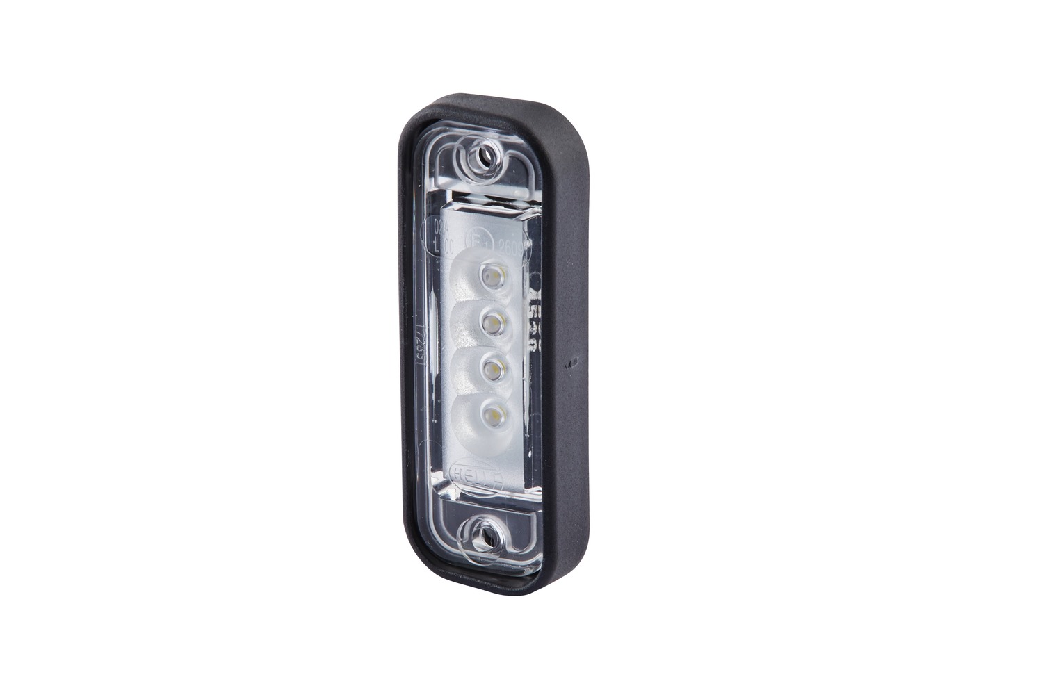 HELLA 2KA 010 278-011 Kennzeichenleuchte - LED - 24V - Einbau - LED-Lichtfarbe: weiß - Stecker: Flac