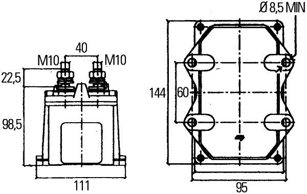 HELLA 6EK 008 776-001 Hauptschalter Batterie