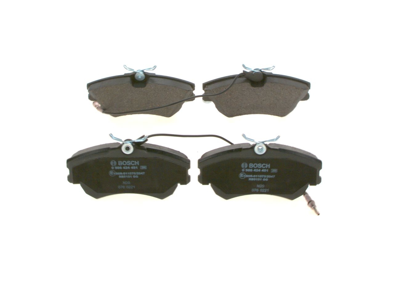 Bosch 0986424451 Bremsbelagsatz, Scheibenbremse