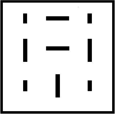 HELLA 8JA 003 526-001 Relaissockel - 9-polig - Flachsteckhülse - Ø: 2.8/6.3mm