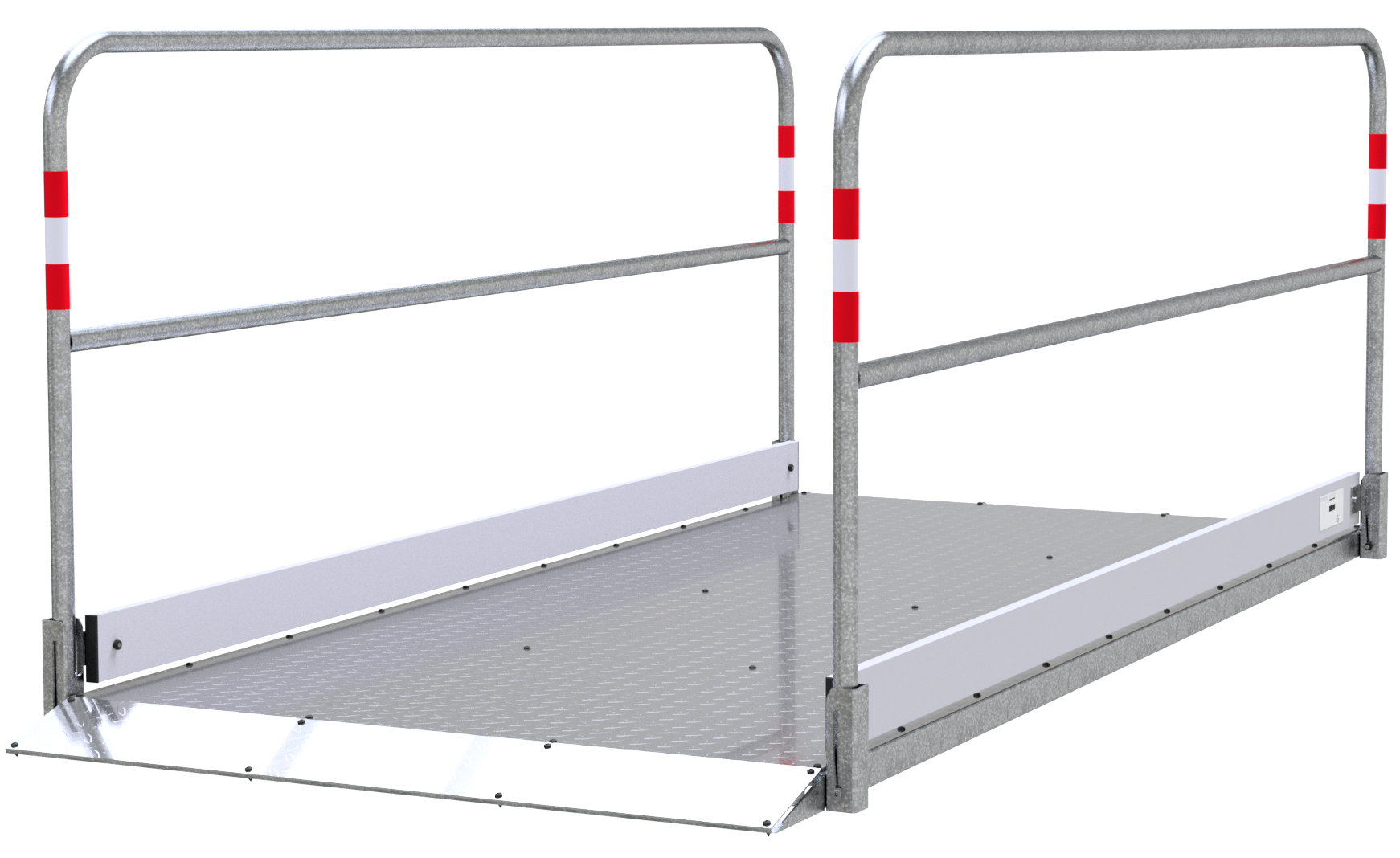 Schake 2027212 Grabenbrücke aus Stahl / Aluminium    Breite: 1,20 m, Länge: 2,80 m