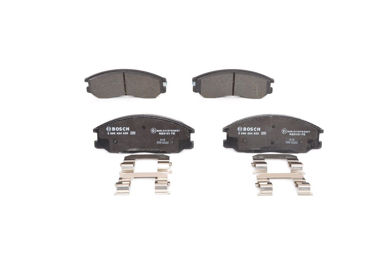 Bosch 0986494650 Bremsbelagsatz, Scheibenbremse