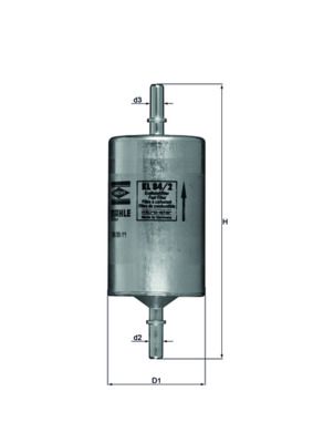 Mahle KL84/2 Kraftstofffilter