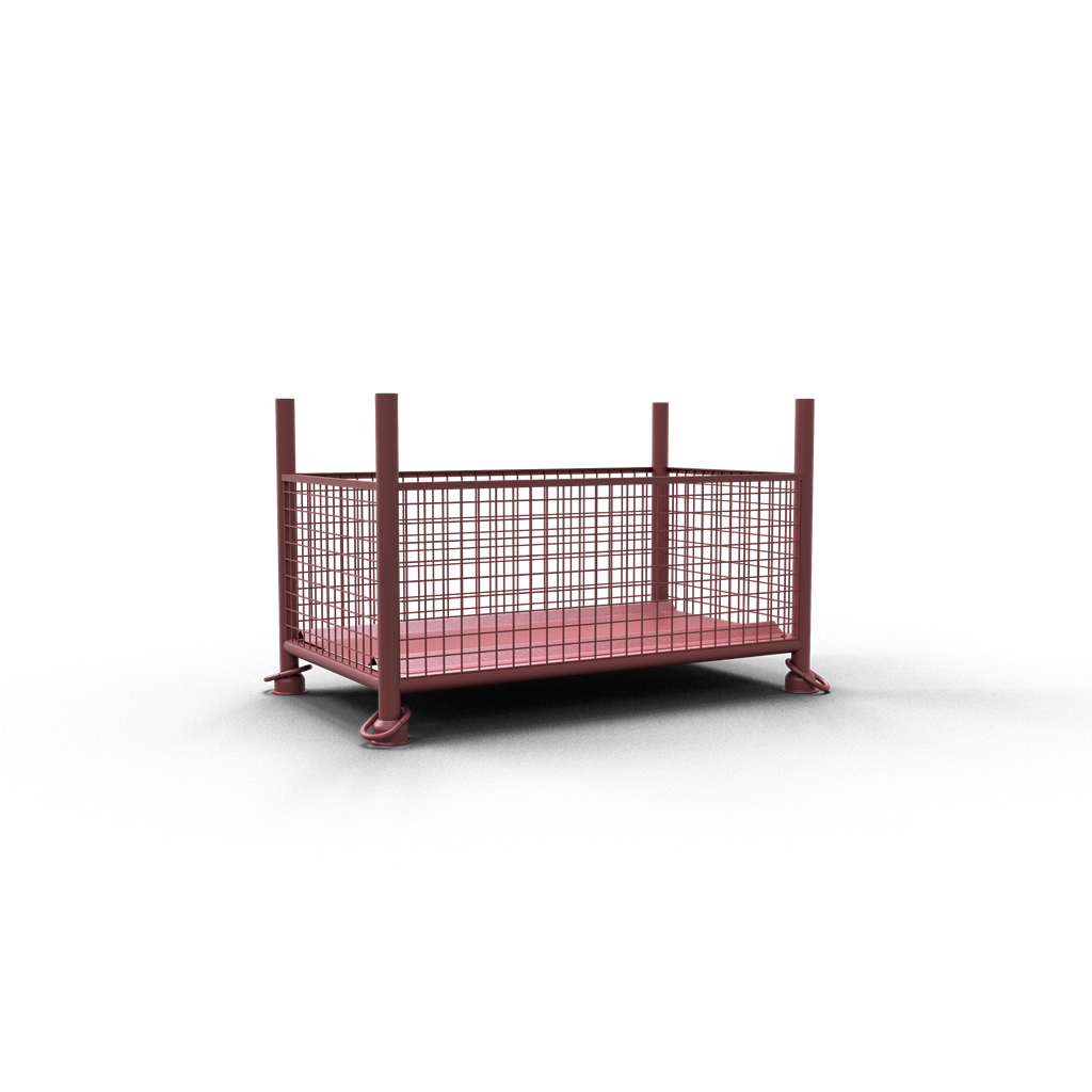 1ac5062c-d99e-4f40-a4b6-2b2fed3d2148 Schake 50300-0 Gitterboxpalette 1,30m x 0,70m x 0,50m lackiert with closed hook
