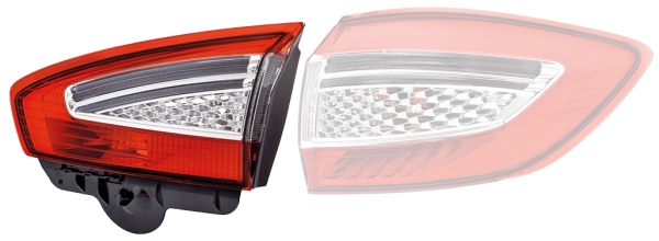 HELLA 9EL 354 997-071 Heckleuchte - LED - innerer Teil - links - für u.a. Ford Mondeo IV Turnier (Ba
