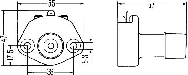 HELLA 6AJ 001 751-021 Schalter, Hauptlicht