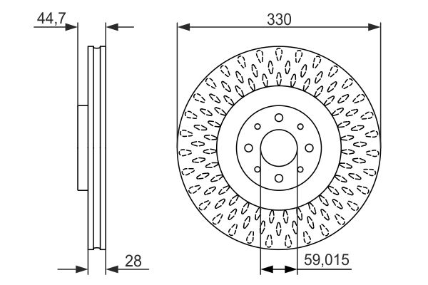 Bosch 0986479648 Bremsscheibe