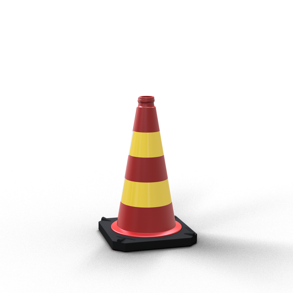 Schake 3L730RSSK Leitkegel zweiteilig       Höhe: 750 mm rot / gelb Folie Typ RA1/A