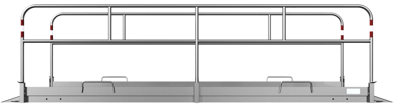 Schake 2028113 Grabenbrücke  aus Aluminium     Breite: 1,30 m Länge: ca. 2,30 m