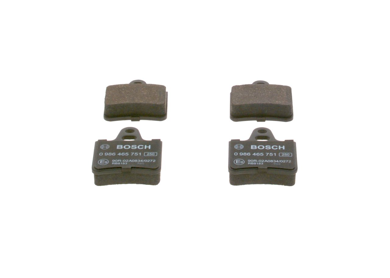 Bosch 0986465751 Bremsbelagsatz, Scheibenbremse