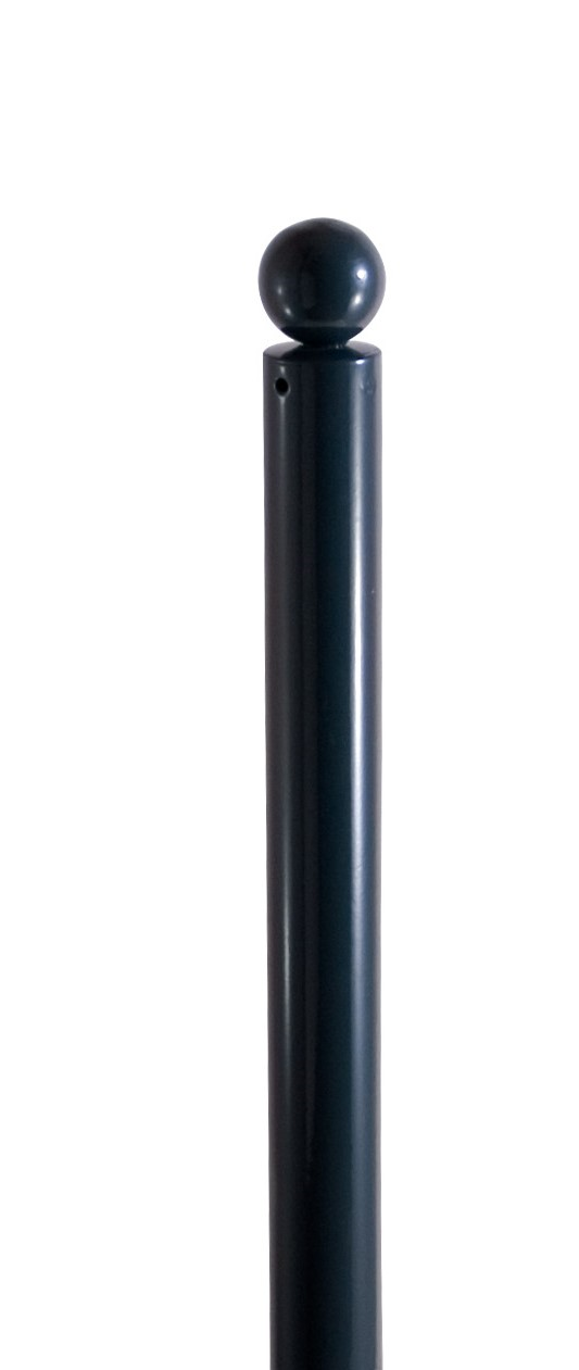 Schake 475PB Absperr-Stilpfosten Serie 475B Ø 76 mm ortsfest, für Dübelbefestigung

mit Bodenplatte 100 x 150 mm ohne Verschluss ohne Öse