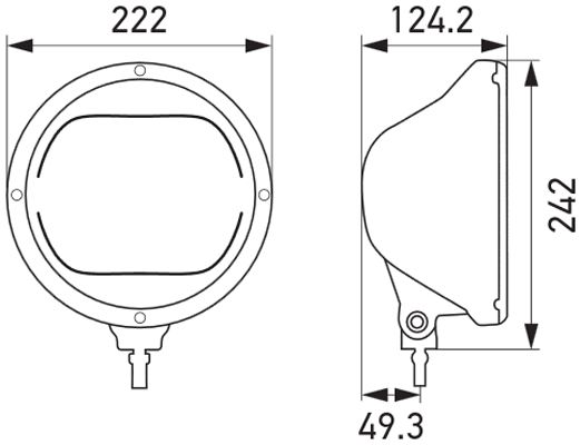HELLA 1F8 016 797-011 Fernscheinwerfer mit Fernlicht (LED)