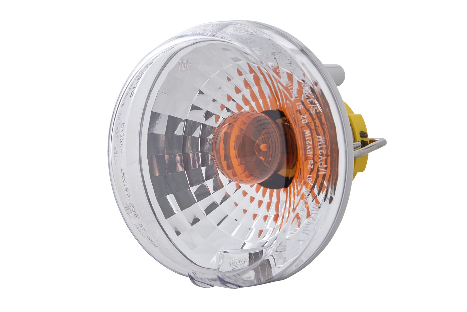 HELLA 2BA 965 039-021 Blinkleuchte - 12V - Einbau - Lichtscheibenfarbe: grau - Kabel: 100mm - hinten